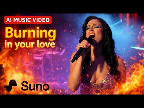 "Burning in your love" - SUNO KI Musik + KI Video