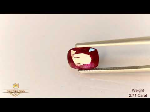 African Ruby 2.71ct. (Super Premium) video