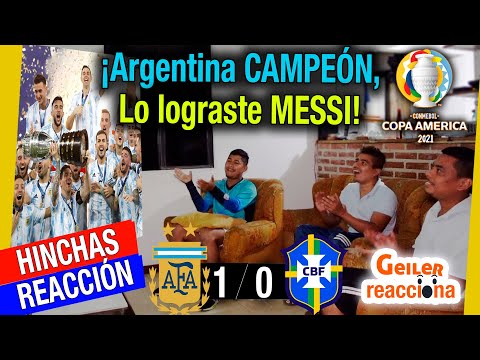 Argentina 1 (CAMPEÓN) Brasil 0 | Reacción de Hinchas Colombianos | FINAL COPA AMÉRICA 2021