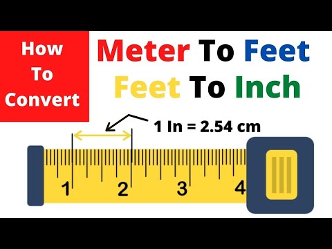 How to Convert Meter to Feet Inch To Feet Meter To Centimeter Feet To Meter 1 m to cm