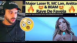 Major Lazer - Rave De Favela (feat. MC Lan, Anitta & BEAM) (Official Music Video) - REACTION VIDEO!