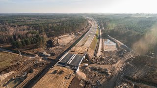 Budowa drogi ekspresowej S19 - grudzień 2020 || Via Carpatia || odcinek Nowosielec - Łowisko