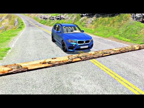 Cars vs Fallen Tree #2 – BeamNG.Drive
