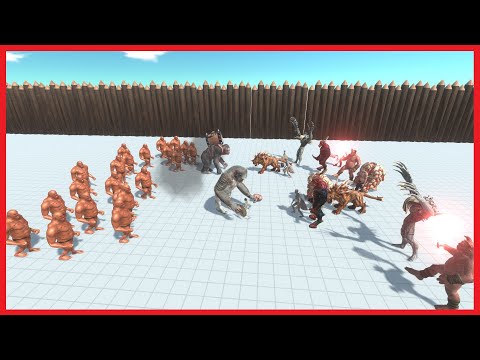 GORO THE GIANT+OLD GORO+HILLGIANT VS 2x FACTIONS ($imiliar Price) - ANIMAL REVOLT BATTLE SIMULATOR