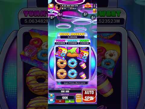 $100K Spins in Disco Donuts - Slots #spin #slot #casino #vegas #machine #casinogames #shorts 🎰