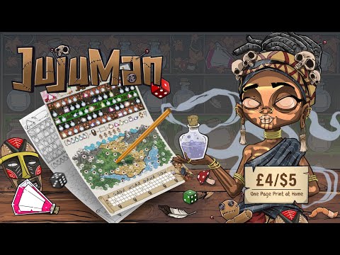 JUJUMAN: A Single-Sheet Roll & Write Adventure for 1-99 | Kickstarter Video