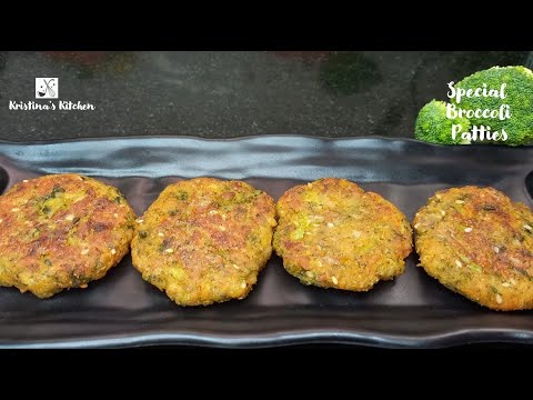 Broccoli Patties | Broccoli Bites Recipe | Broccoli Fritters | How to make Broccoli Fry|Vegan Recipe