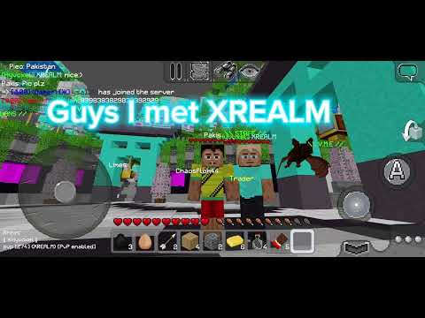 Meeting XREALM in Multiplayer Minecraft! 😱🎮 #gamergoals