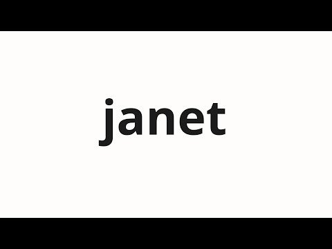How to pronounce janet | 자넷 (Janet in Korean)