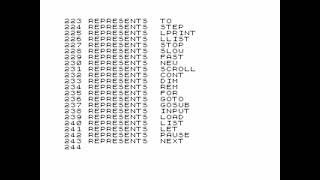 Codes (demo) for the ZX81