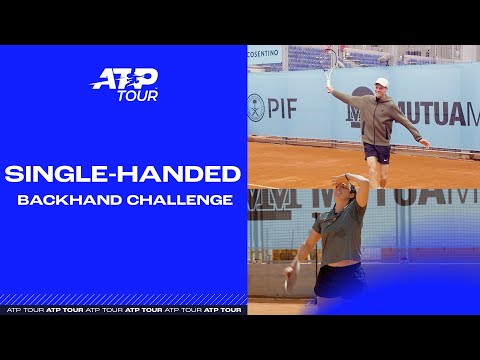 Теннис We made players to switch single-handed backhands!