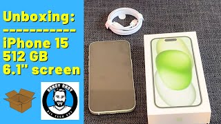 iPhone 15 Unboxing - 512GB Apple iPhone