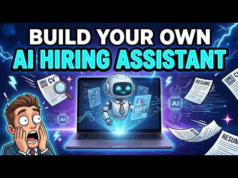 Build Your Own AI Hiring Assistant From Scratch AI Educational Video Production & YouTube Content System portfolio cover