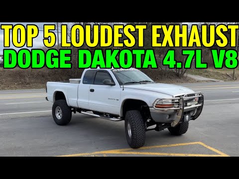 Top 5 LOUDEST Exhaust Set Ups for Dodge Dakota 4.7L V8!
