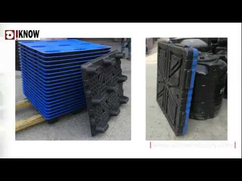 2 colors in outside plastic pallet and road barrier blow mol...