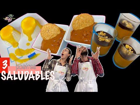 3 Postres Saludables y muy Fáciles. |Postres SIN Horno|
