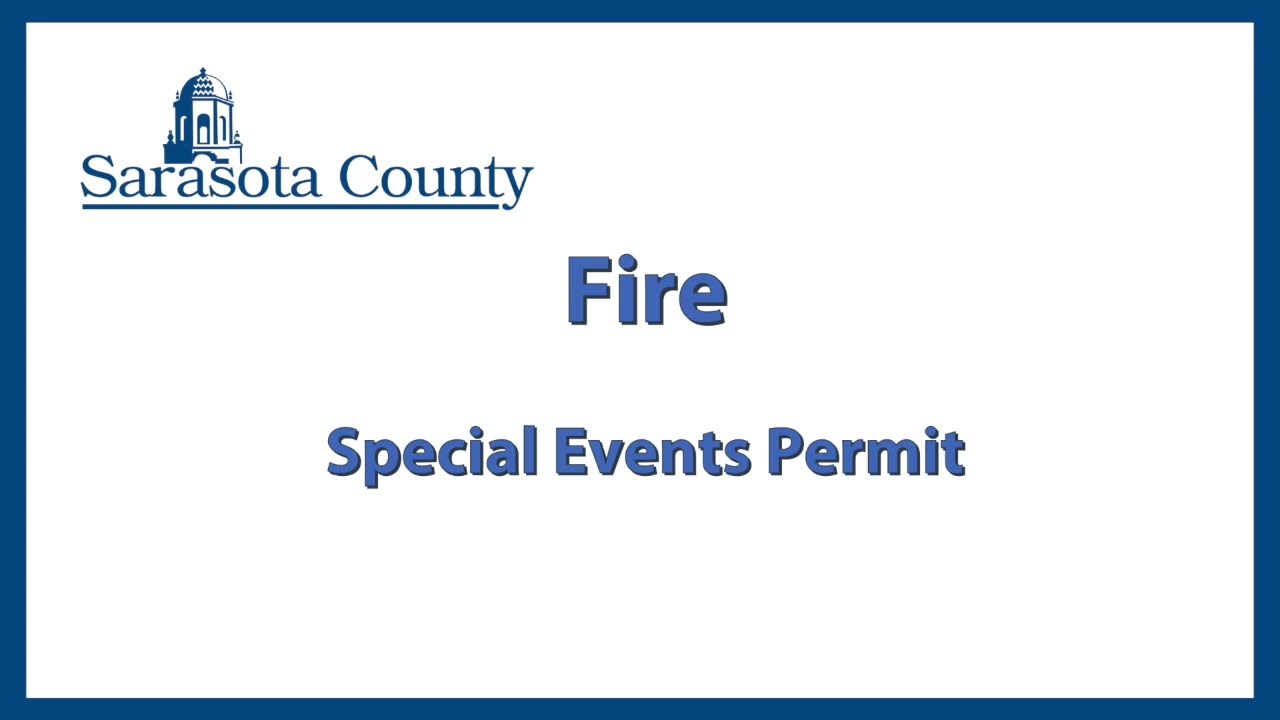 Fire Special Events Permit Application
