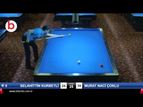 SELAHİTTİN KURBETLİ & MURAT NACİ ÇOKLU Bilardo Maçı - 2019 - TÜRKİYE 1.LİGİ-2.TUR