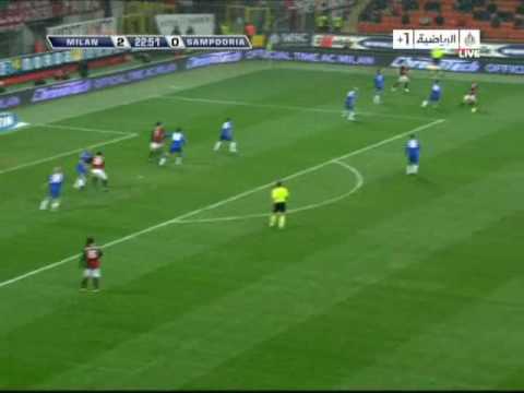 AC Milan 3 0 Sampdoria Calcio Serie A HQ 2009/10