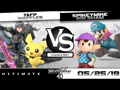 Tafp & Waffles (R) vs. SpikeyMike & Big SHaM (B,Y) - Losers Rd 1 - Smashkatoon 40
