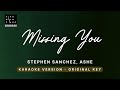 Missing you - Stephen Sanchez, Ashe (Original Key Karaoke) - Piano Instrumental Cover with Lyrics