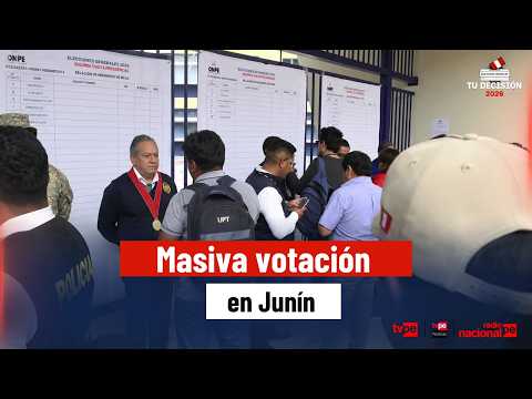 🗳️🔥 Junín al 100 %: más de 1 millón de electores participan en la segunda vuelta