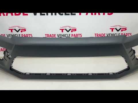 For VW Scirocco R 2015-2018 Front Bumper With Headlight Washer Holes Primed video