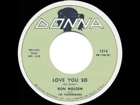 1960 HITS ARCHIVE: Love You So - Ron Holden