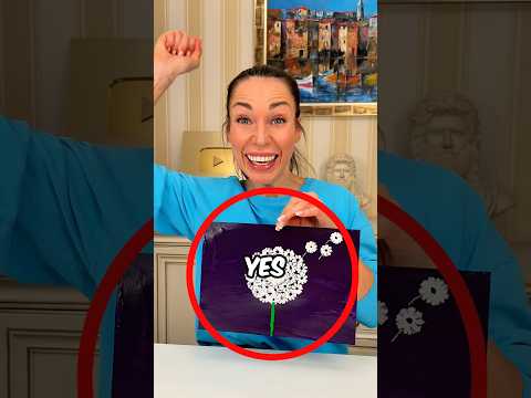 Mom Uses Straw To Paint Her Flower 💁‍♀️🌺🫟