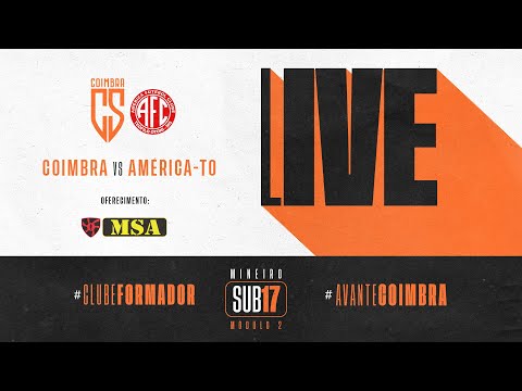 COIMBRA 1 X 0 AMÉRICA-TO - CAMPEONATO MINEIRO 2022 - MÓDULO II - SUB-17 - 1ª RODADA
