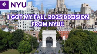 I got my fall 2025 decision fron NYU !! | Fall 2025 | Admit/Reject | MS in USA #fall2025 #NYU