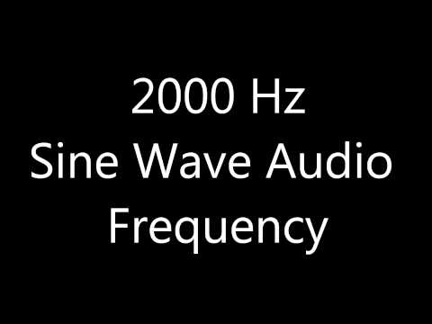 2000 Hz 2 kHz Sine Wave Sound Frequency Tone