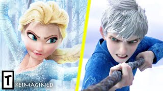 Elsa And Jack Frost Face Off With Their Ice Powers