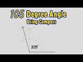 Construct A 105 Degree Angle Using Compass