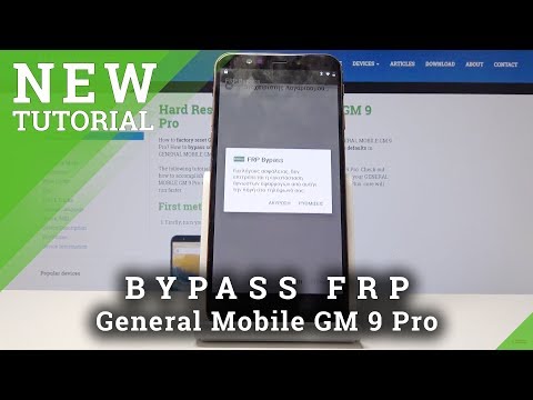 How to Bypass Google Verification in GENERAL MOBILE GM 9 Pro - Remove Factory Reset Protection