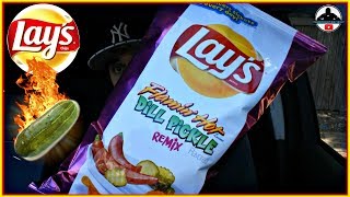 Lay&#39;s® Flamin&#39; Hot Dill Pickle Remix Review! | Turn Up The Flavor! 🔥🥒🥔