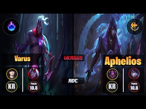Ruler VARUS (ADC) [Arcane Comet] VS APHELIOS - Master KR Patch 10.8