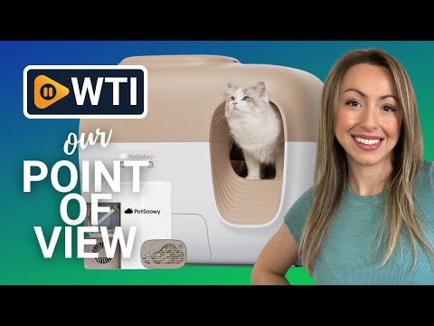 PetSnowy (Premium Version with Mini Mesh) Snow+ Self Cleaning Automatic Litter Box with Odor Free TiO2 System Automatic Cat Litter Box Self Cleaning for 3.3-20 lbs SNOW⁺(with TiO2 & Mini Mesh - WTI product video review