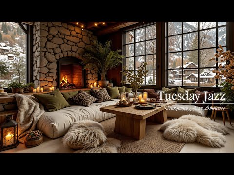 Soft Tuesday Jazz Ambience | Relaxing Jazz Music At Cozy Coffee Shop For Study, Work & Relax
