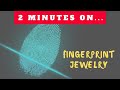 Fingerprint Necklace Of Deceased Loved One