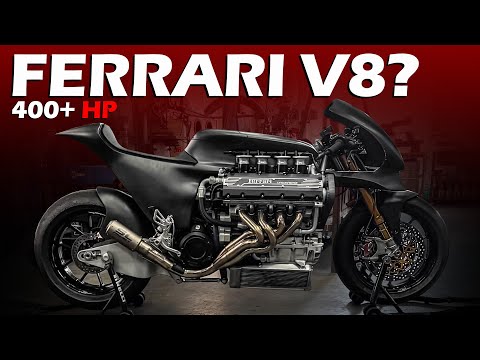 Lernen Sie das Ferrari V8 Superbike kennen: Maxwell Hazans HF355 (wahnsinniger Aufbau)