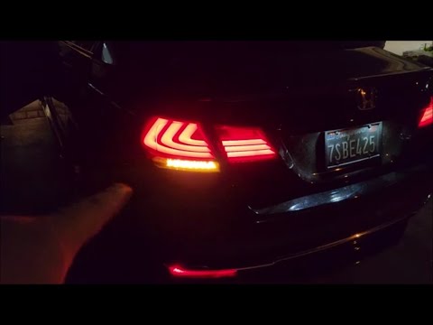 2016 2017 Honda Accord VLand LED Taillight Wiring Instruction