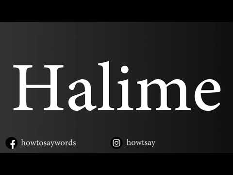 How To Pronounce Halime