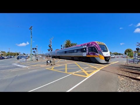 V/Line 3VL83 8751 Passenger Arriving At South Geelong Station