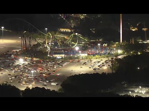 Varios heridos tras accidente en atracción de Six Flags en NJ | El Minuto (Spanish)