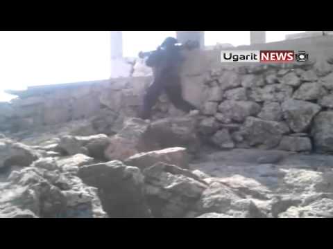 تدمير دبابة بعد استهدفها من قبل لواء درع اللجاة في محافظة درعا