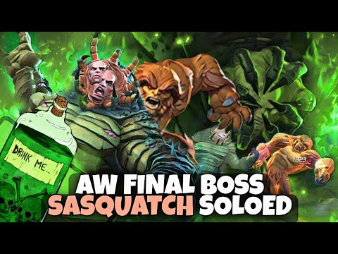 War Final Boss 6 star rank 3 Sasquatch soloed by Immortal Abomination | Marvel Contest of Champions