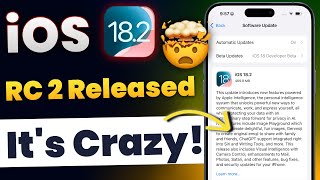 iOS 18.2 RC 2 Update! What's Going ON 🤯🤯 Where is iOS 18.2 Public Release in Hindi