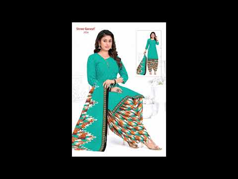 Cotton printed hansika vol 15 shree ganesh patiyala style su...