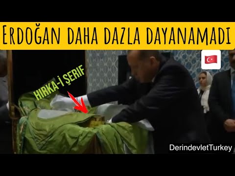 Erdoğan daha fazla dayanamadı hırka-i şerife dokununca ağladı 🇹🇷!&